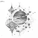 voyager 1 Probe tattoo design idea