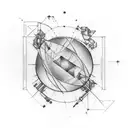 voyager 1 Probe tattoo design idea