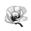poppies wildflowers tattoo design idea