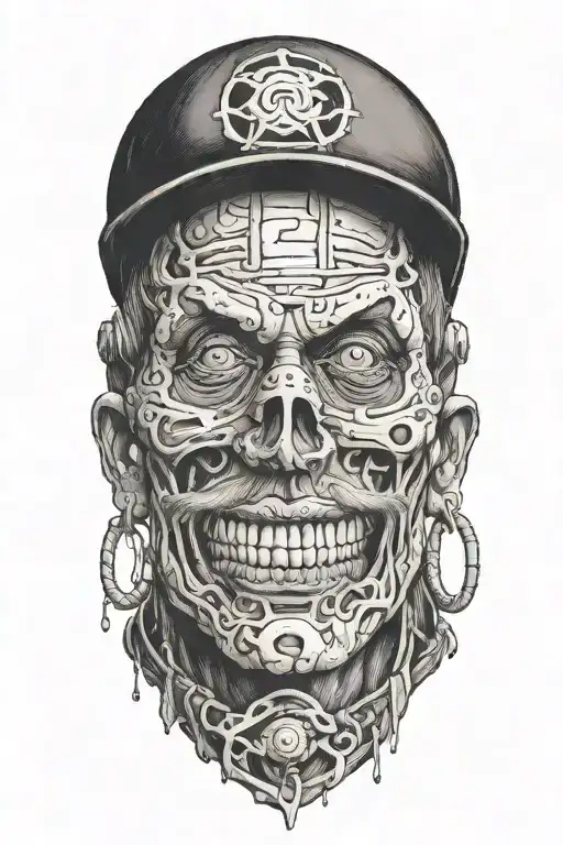 life is a simulation woven with puppet master tattoo design idea