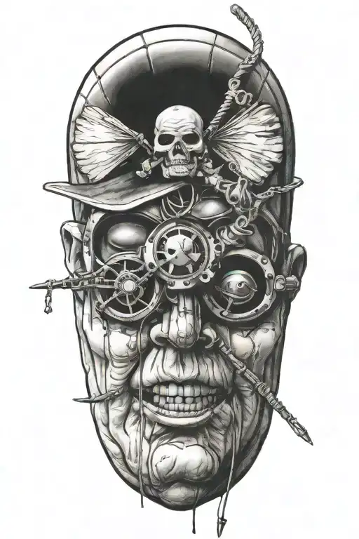 puppet master pulling strings tattoo design idea