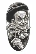 puppet master pulling strings tattoo design idea