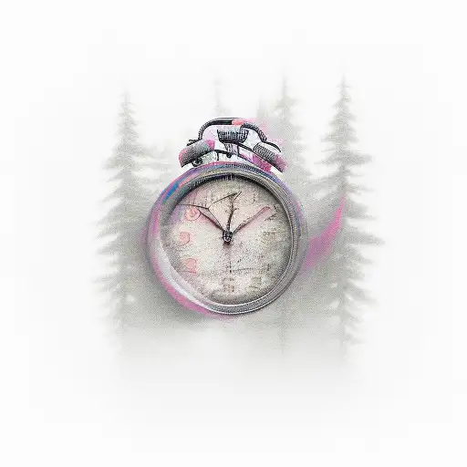 Write the date 09.11.19 in a misty type tattoo design idea