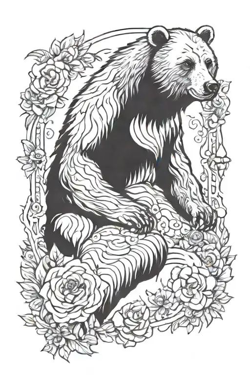 heavenly father bear withness as i will show you the strength of your creation  tattoo design idea