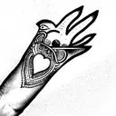 Phoenix,hamsa hand, moon,unconditional love,star  tattoo design idea