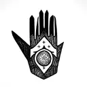 Phoenix,hamsa hand, moon,unconditional love,star  tattoo design idea