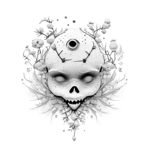 When pollen flies in spring How ideas and thoughts Branches and ivy Around old walls tattoo design idea