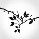 When pollen flies in spring, like ideas and thoughts. Branches and ivy entwine themselves anew around old walls. tattoo design idea