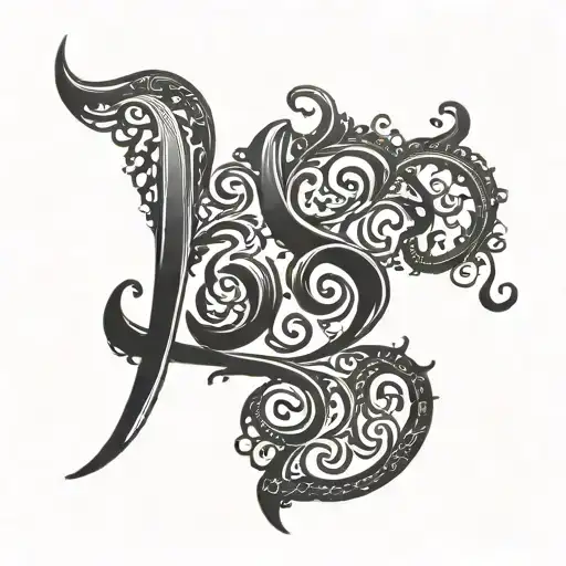 the word LOVE in Tamil language model disguised tattoo design idea