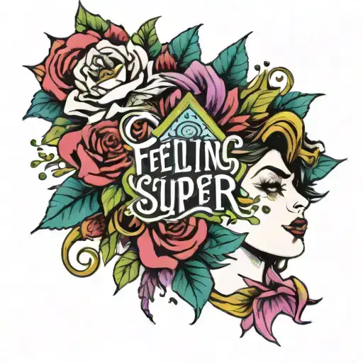 Marina and the Diamonds Teen Idle song Lyric "Feeling super super super! suicidal" tattoo design idea