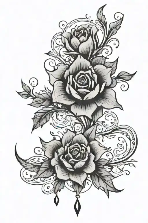 Collarbone tattoo design idea
