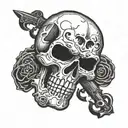 punisher skull tattoo design idea