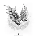 simurgh tattoo design idea