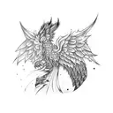simurgh tattoo design idea