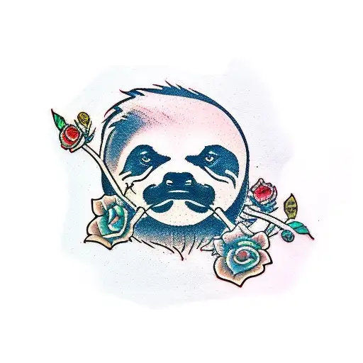 sin of sloth tattoo design idea