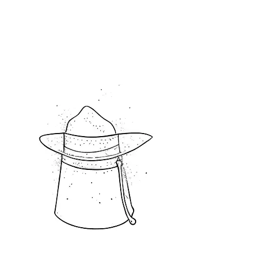 a magician's hat tattoo design idea