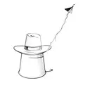 a magician's hat tattoo design idea