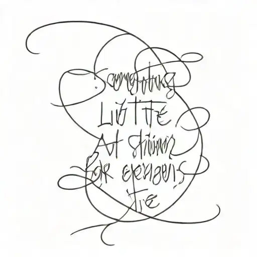 Something that shows life is uncertain and everything happens for a reason tattoo design idea