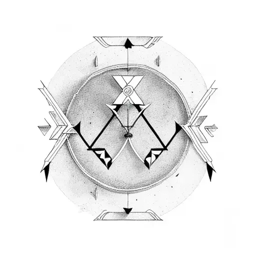  three arrows tattoo design idea