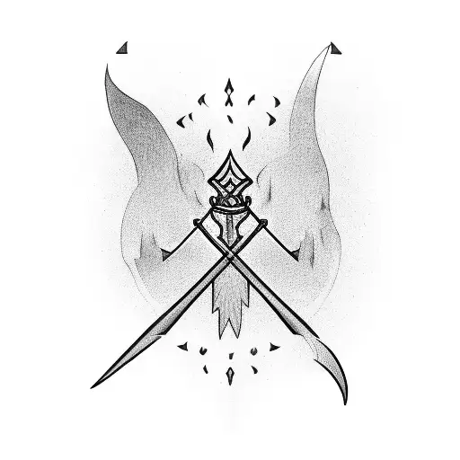  three arrows tattoo design idea