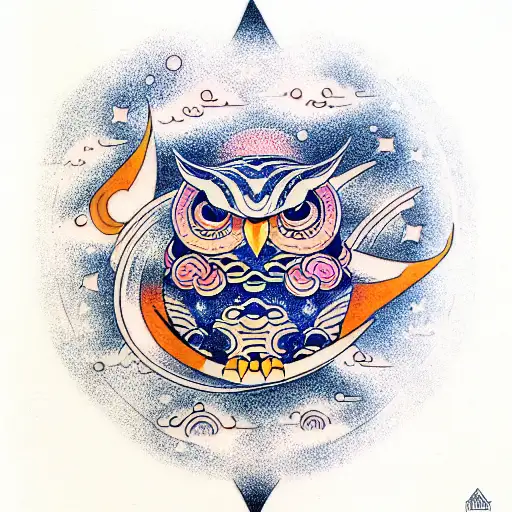 Update 71 psychedelic owl tattoo latest  thtantai2