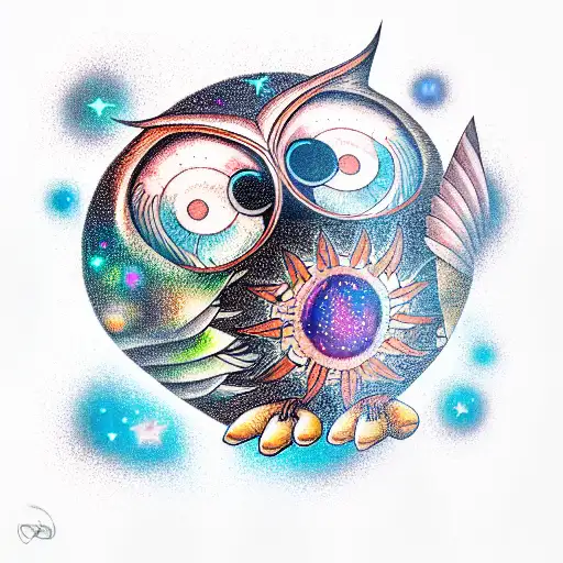 Owl Tattoo Wall Art for Sale  Redbubble