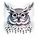 stoic owl tattoo design idea
