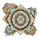 mandalla wrist tranquil tattoo design idea