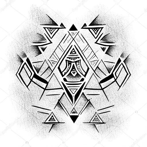 Diamond tattoo design idea