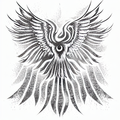 Phoenix tattoo design idea