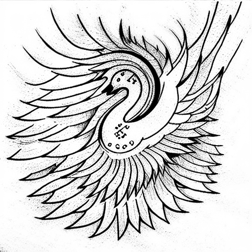 Phoenix tattoo design idea