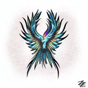 Phoenix tattoo design idea