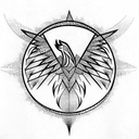 Phoenix tattoo design idea