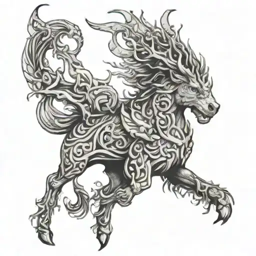 Northern mythology tattoo tattoo design idea