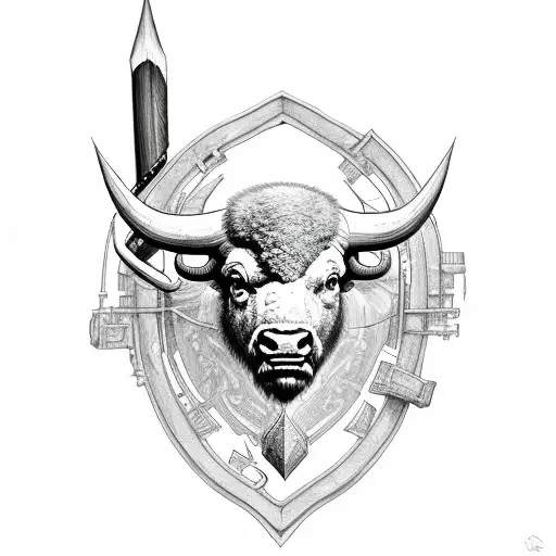 Heart, Buffalo, CHD, Eddie's Infantry tattoo design idea