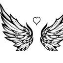 wings tattoo design idea