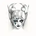 Harley Quinn and Poison Ivy tattoo design idea