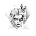 Harley Quinn and Poison Ivy tattoo design idea