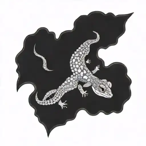 Crested Gecko tattoo design idea