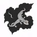 Crested Gecko tattoo design idea