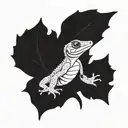 Crested Gecko tattoo design idea