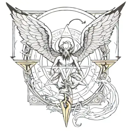 Sigl of Lucifer tattoo design idea