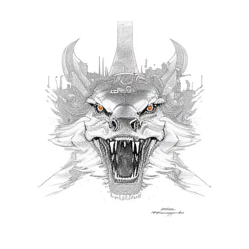 ford mustang 1969 tattoo design idea