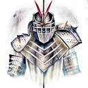 Knight With Broken Armor tattoo design idea