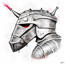 Knight With Broken Armor tattoo design idea