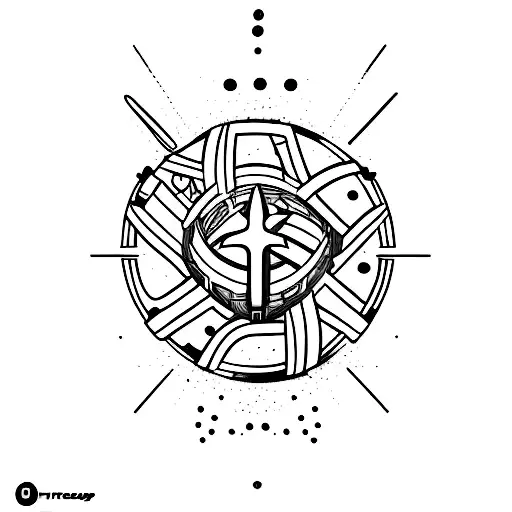 pop culture logotoip (games, movies and TV series) tattoo design idea