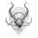 venom from marvel tattoo design idea