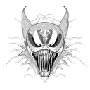 venom from marvel tattoo design idea