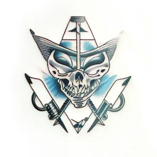 switchblade pinup tattoo design idea