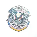 switchblade pinup tattoo design idea